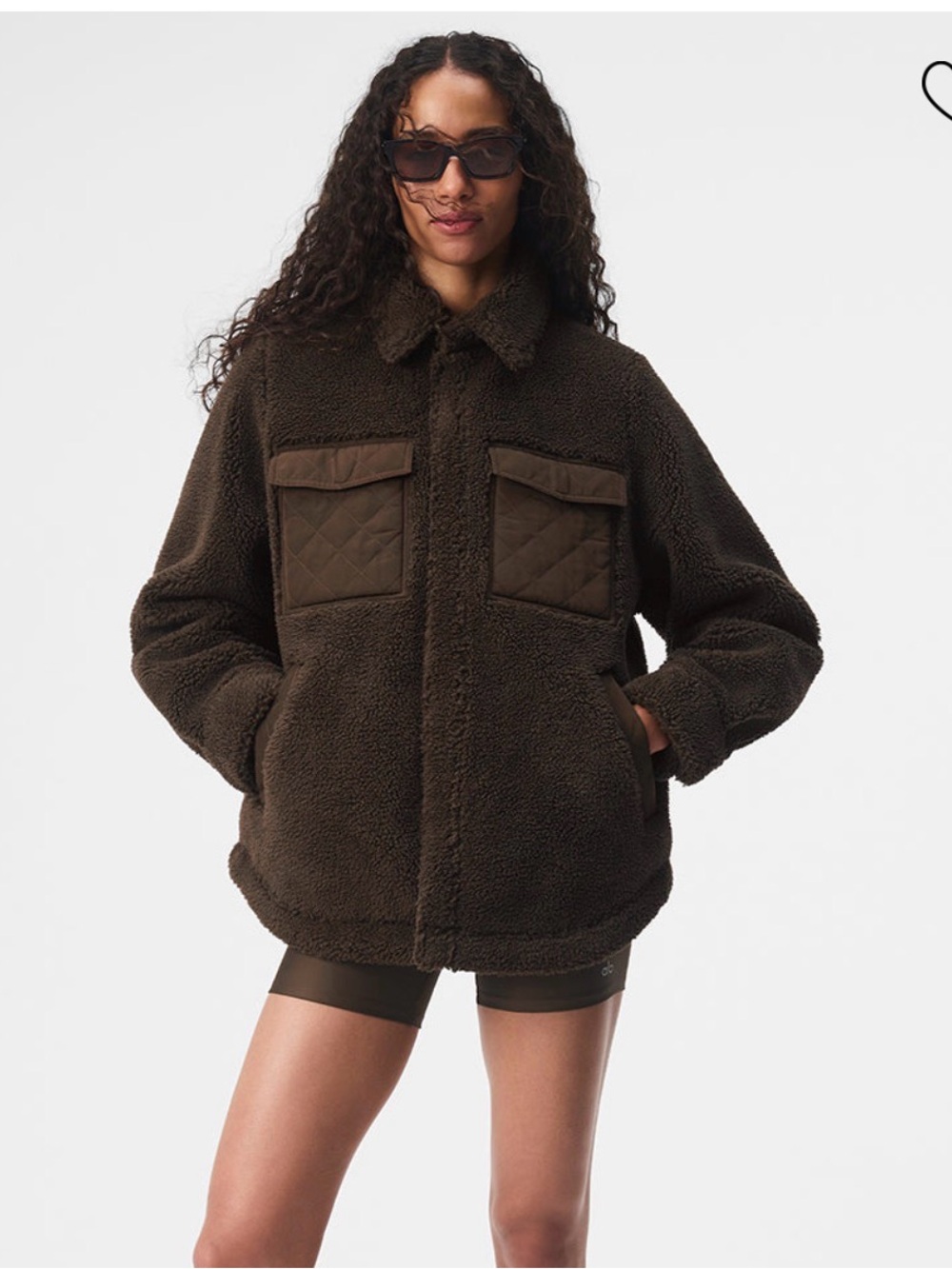Alo SOLD OUT! Sherpa Edge Shacket *ESPRESSO*